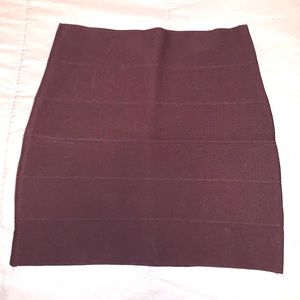 Short brown medium bandage skirt